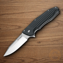 Boker Magnum Passenger Folding Knife 3.5" 440 Steel Blade Black G10 Handle