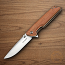 Boker Magnum Straight Brother Folding Knife 3.5" 440 Steel Blade Bubinga Wood Handle