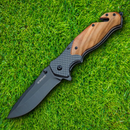 Boker Magnum Blomkvist Folding Knife 3.38" 440 Steel Blade Olive Wood Handle