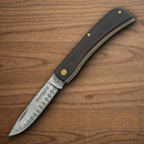 Boker Magnum Rangebuster Folding Knife 2.63" Damascus Steel Blade Ebony Wood Handle