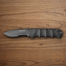 Boker Magnum Stealth Tactical Folding Knife 3.75" 440 Steel Blade Black Aluminum Handle