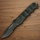 Boker Magnum Stealth Tactical Folding Knife 3.75" 440 Steel Blade Black Aluminum Handle