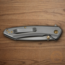 Boker Magnum Cobalt Folding Knife 3.5" 440A Steel Blade Gray/Blue Stainless Handle