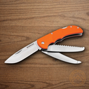 Boker Magnum  HL Triple Pocket Knife 3.25" 440C Steel Blade Orange TPR Handle