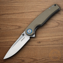 Boker Magnum Rekin Folding Knife 3.25" 440A Steel Blade Green G10 Handle