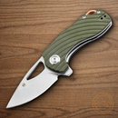 Boker Magnum Tadpole Folding Knife 2.38" 440 Steel Blade Green G10 Handle
