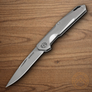 Boker Magnum Shiny EDC Folding Knife 2.25" 8Cr13MoV Steel Blade Stainless Handle