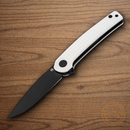 Boker Magnum Empery Folding Knife 3.25" 440 Steel Blade White G10 Handle