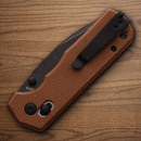 Boker Magnum Rockstub Folding Knife 2.63" 440 Steel Blade Brown Micarta Handle
