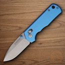 Boker Magnum Rockstub Folding Knife 2.63" 440 Steel Blade Blue Aluminum Handle