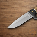 Boker Magnum Elk Hunter Fixed Knife 4.25" 440 Steel Blade Brown Wood Handle