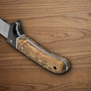 Boker Magnum Elk Hunter Fixed Knife 4.25" 440 Steel Blade Brown Wood Handle