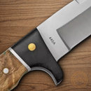 Boker Magnum Elk Hunter Fixed Knife 4.25" 440 Steel Blade Brown Wood Handle