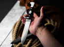 Boker Magnum German Scout Fixed Knife 5.5" 440A Steel Blade Black POM Handle