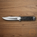 Boker Magnum Safari Mate Fixed Knife 6" 440 Steel Blade Wood Handle.