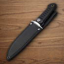 Boker Magnum Sledgedog Fixed Knife 6.75" 440 Steel Blade Black TPR Handle.