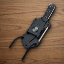 Boker Magnum Survival Neckup Fixed Knife 2.88" 440A Steel Blade Black G10 Handle.