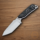Boker Magnum Survival Neckup Fixed Knife 2.88" 440A Steel Blade Black G10 Handle.