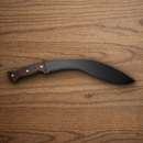 Boker Magnum Kukri Machete Knife 15.13" 420 Steel Blade Brown Wood Handle
