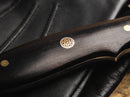Boker Magnum Vernery Fixed Knife 3.5" Damascus Steel Blade Ebony Wood Handle