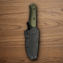 Boker Magnum Bushcraft DP Fixed Knife 4.25" 440A Steel Blade Green G10 Handle