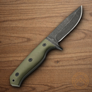 Boker Magnum Bushcraft DP Fixed Knife 4.25" 440A Steel Blade Green G10 Handle
