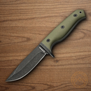 Boker Magnum Bushcraft DP Fixed Knife 4.25" 440A Steel Blade Green G10 Handle