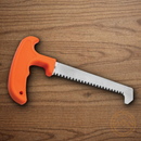 Boker Magnum Hl Processing Saw Fixed Knife 5.25" 420 Steel Blade Orange TPR Handle