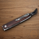 Boker Plus LRF Folding Knife 3" VG-10 Steel Blade Cocobolo Wood Handle.