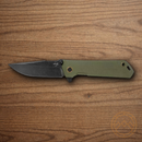 Boker Plus Kihon Folding Knife 3.38" D2 Tool Steel Blade Green G10 Handle