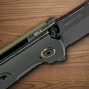 Boker Plus Kihon Folding Knife 3.38" D2 Tool Steel Blade Green G10 Handle