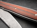 Boker Plus Urban Trapper Folding Knife 3.5" Damascus Steel Blade Cocobolo Wood Handle