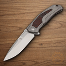 Boker Plus Aphex Mini Folding Knife 3" VG-10 Steel Blade Gray/Red Titanium/Carbon Fiber Handle.