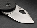 Boker Plus L'Egg Neck Folding Knife 1.38" D2 Tool Steel Blade Black G10 Handle