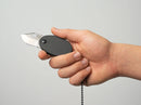 Boker Plus L'Egg Neck Folding Knife 1.38" D2 Tool Steel Blade Black G10 Handle