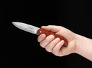 Boker Plus Exskelibur I Folding Knife 3 1/2" Damascus Steel Blade Brown Cocobolo Wood Handle