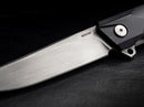 Boker Plus Shade Folding Knife 3" D2 Tool Steel Blade Black G10 Handle.