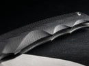Boker Plus Shade Folding Knife 3" D2 Tool Steel Blade Black G10 Handle.