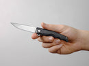 Boker Plus Shade Folding Knife 3" D2 Tool Steel Blade Black G10 Handle.