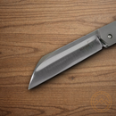 Boker Plus Genios Folding Knife 3" VG-10 Steel Blade Black Titanium/Carbon Fiber Handle.