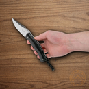 Boker Plus Kerberos Folding Knife 3.5" D2 Tool Steel Blade Black G10 Handle.
