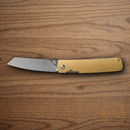 Boker Plus Tenshi Folding Knife 2.63" VG-10 Steel Blade Brass Handle.