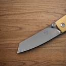 Boker Plus Tenshi Folding Knife 2.63" VG-10 Steel Blade Brass Handle.
