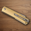 Boker Plus Tenshi Folding Knife 2.63" VG-10 Steel Blade Brass Handle.