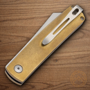 Boker Plus Tenshi Folding Knife 2.63" VG-10 Steel Blade Brass Handle.