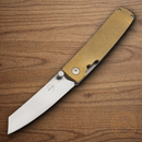 Boker Plus Tenshi Folding Knife 2.63" VG-10 Steel Blade Brass Handle.