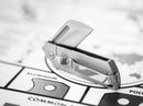 Boker Plus Babyx Folding Knife 1.5" D2 Tool Steel Blade Stainless Handle