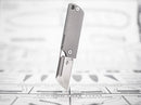 Boker Plus Babyx Folding Knife 1.5" D2 Tool Steel Blade Stainless Handle