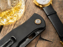 Boker Plus Fieldfolder Folding Knife 3.38" D2 Tool Steel Blade Black G10 Handle