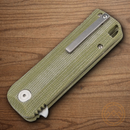 Boker Plus Baba Yaga Folding Knife 2.75" M390 Steel Blade Green Micarta Handle